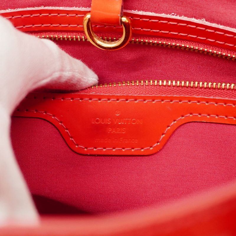 Louis Vuitton Handbag Vernis Wilshire Bluebird M93643 Rose Pop Women's