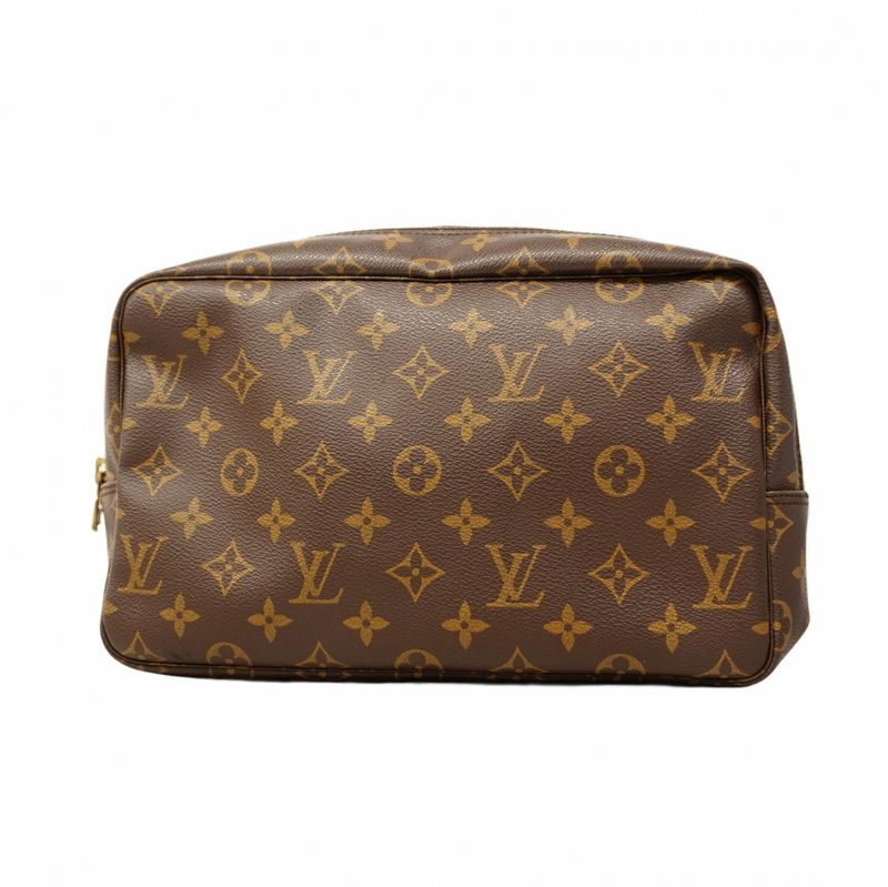 Louis Vuitton Pouch Monogram Trousse Toilette 28 M47522 Brown Women's