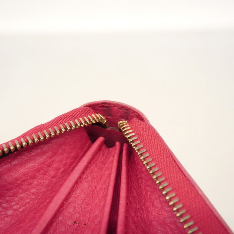 Gucci Long Wallet Soho 308280 Leather Pink Gold Hardware Women