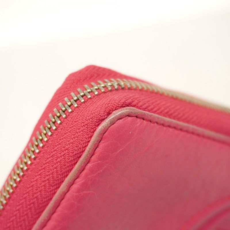 Gucci Long Wallet Soho 308280 Leather Pink Gold Hardware Women