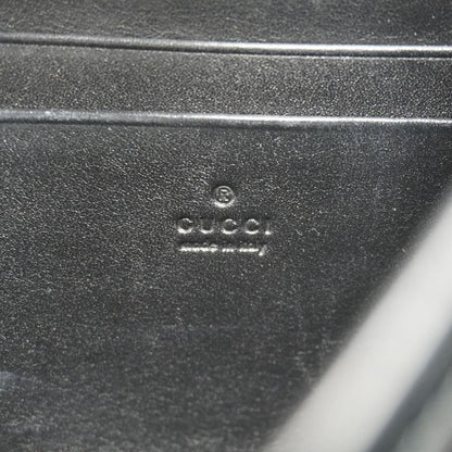 Gucci Shoulder Bag GG Marmont 474575 Leather Black Gold Hardware Women