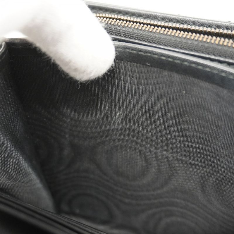 Gucci Shoulder Bag GG Marmont 474575 Leather Black Gold Hardware Women