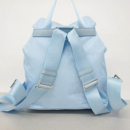 Prada Backpack Daypack Tessuto Nylon Sky Blue Silver Hardware Women