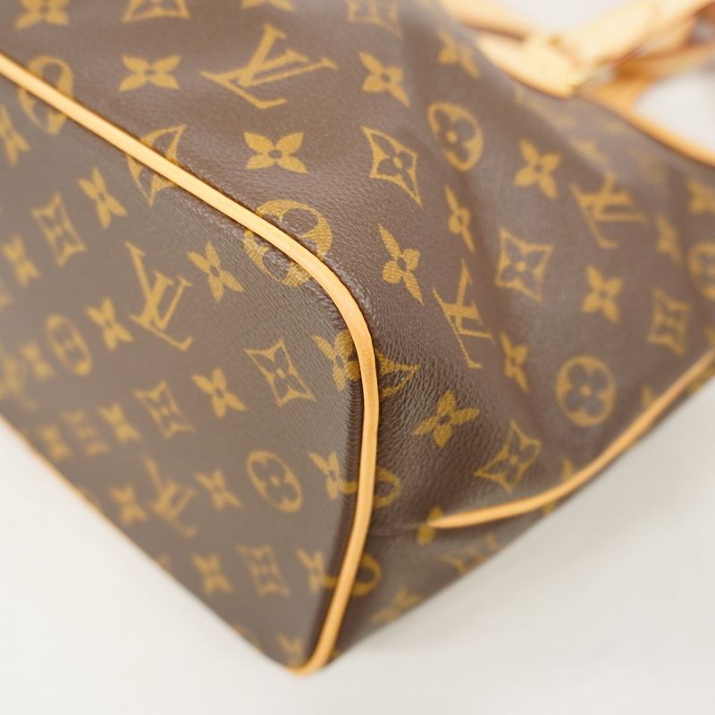 Louis Vuitton Handbag Monogram Palermo PM M40145 Brown 2-way Bag Ladies