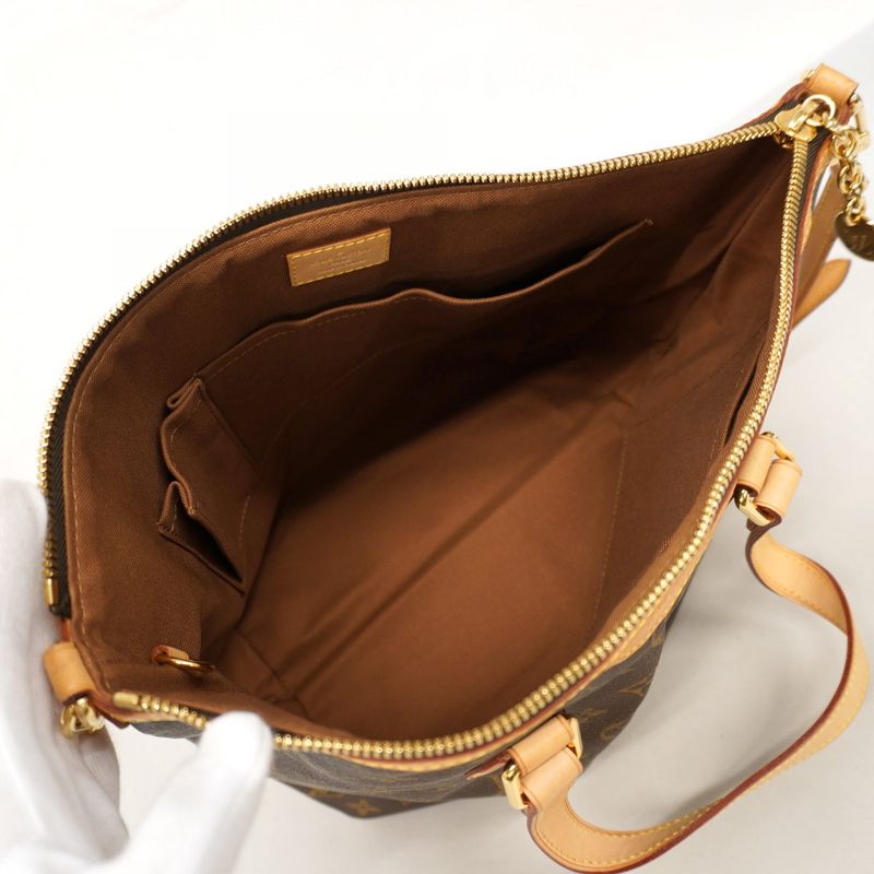 Louis Vuitton Handbag Monogram Palermo PM M40145 Brown 2-way Bag Ladies