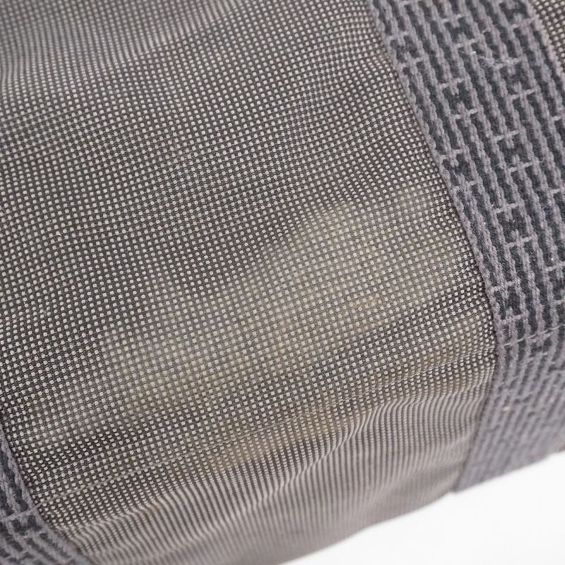 Hermes Tote Bag Yale Line GM Canvas Gray Silver Hardware Women