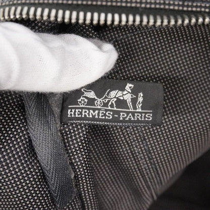 Hermes Tote Bag Yale Line GM Canvas Gray Silver Hardware Women