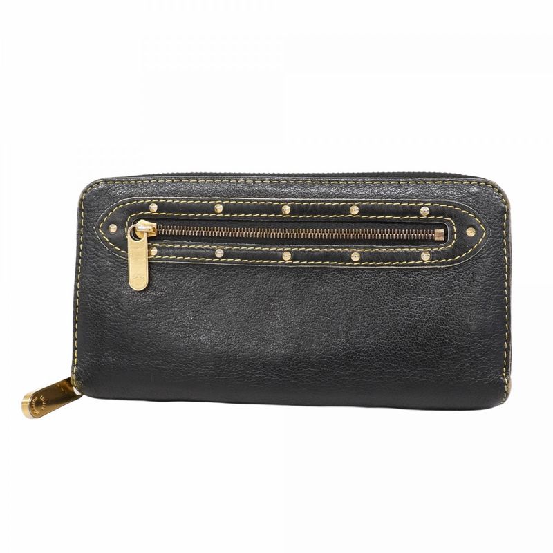 Louis Vuitton Long Wallet Suhari Zippy Wallet M95702 Noir Black Ladies