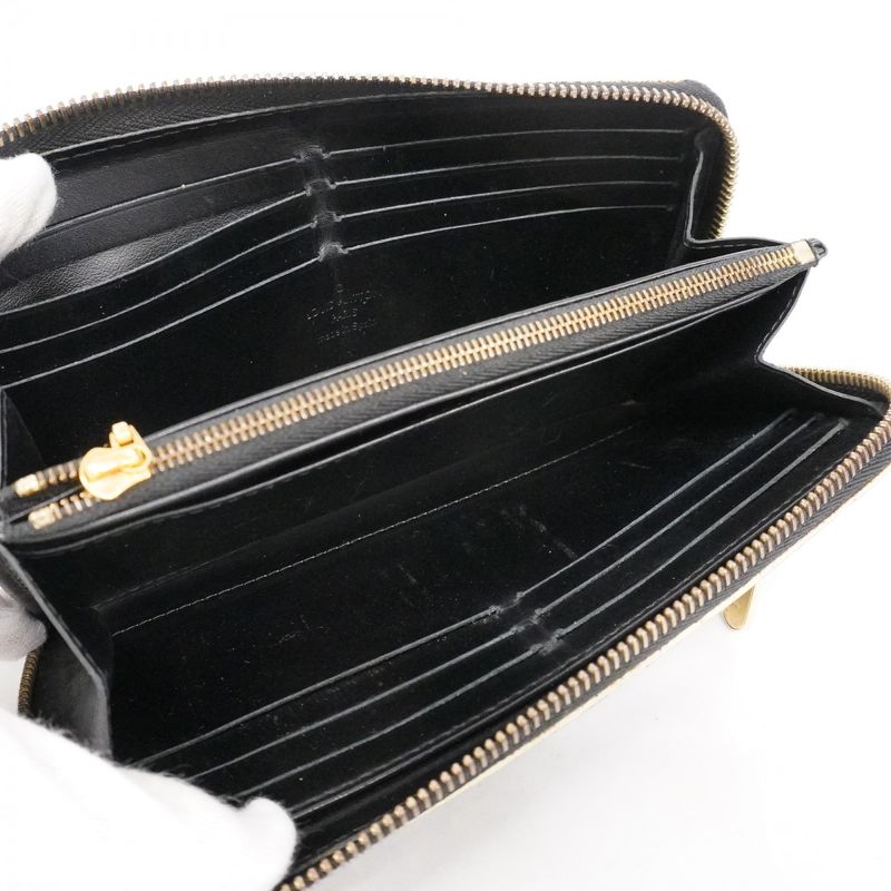 Louis Vuitton Long Wallet Suhari Zippy Wallet M95702 Noir Black Ladies