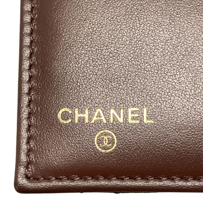 Chanel Trifold Wallet - Black Gold Hardware
