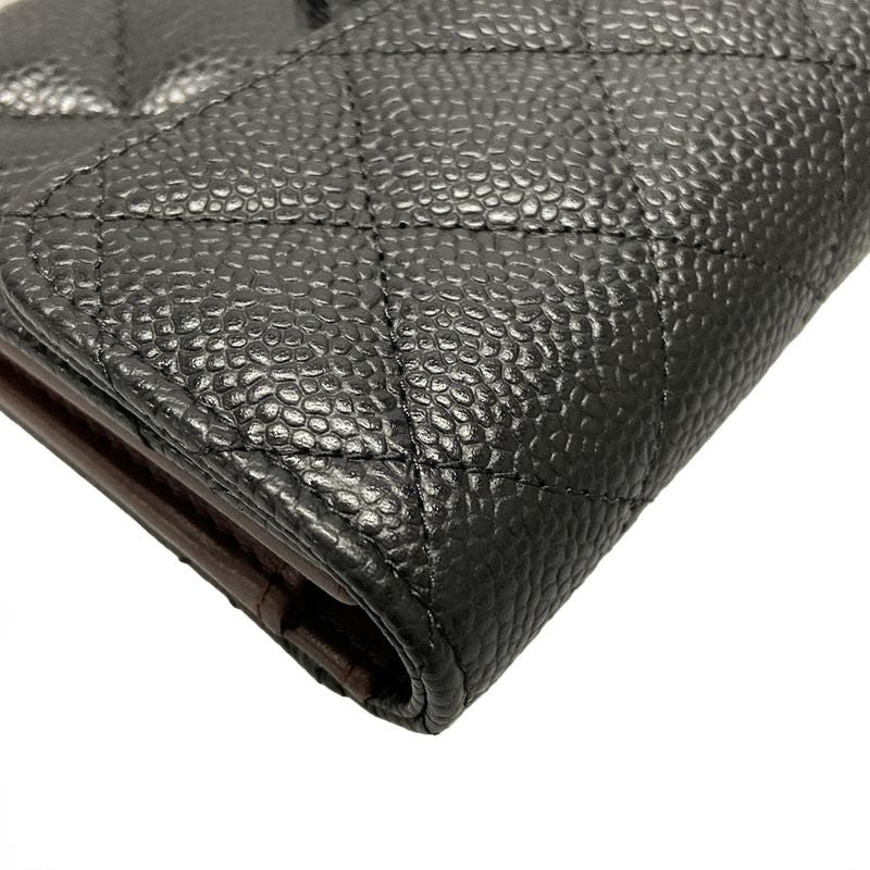 Chanel Trifold Wallet - Black Gold Hardware