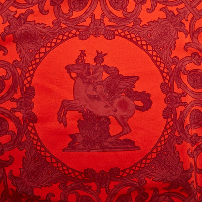 Hermes Knit Sweater Short Sleeves Size: M Red Silk Cotton Women Hermes