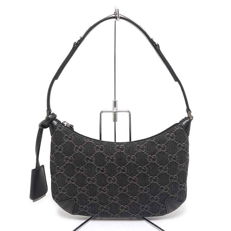 Gucci Horsebit Slim Small Shoulder Bag 774719 GG Denim