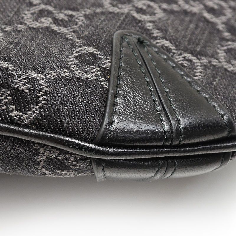 Gucci Horsebit Slim Small Shoulder Bag 774719 GG Denim