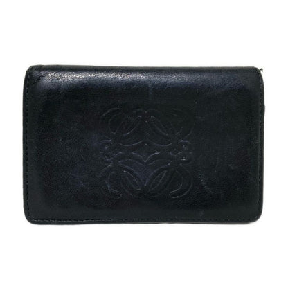 Loewe Business Card Case - Black Shape Stamped Leather