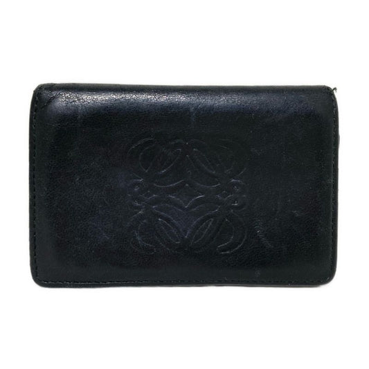 Loewe Business Card Case - Black Shape Stamped Leather