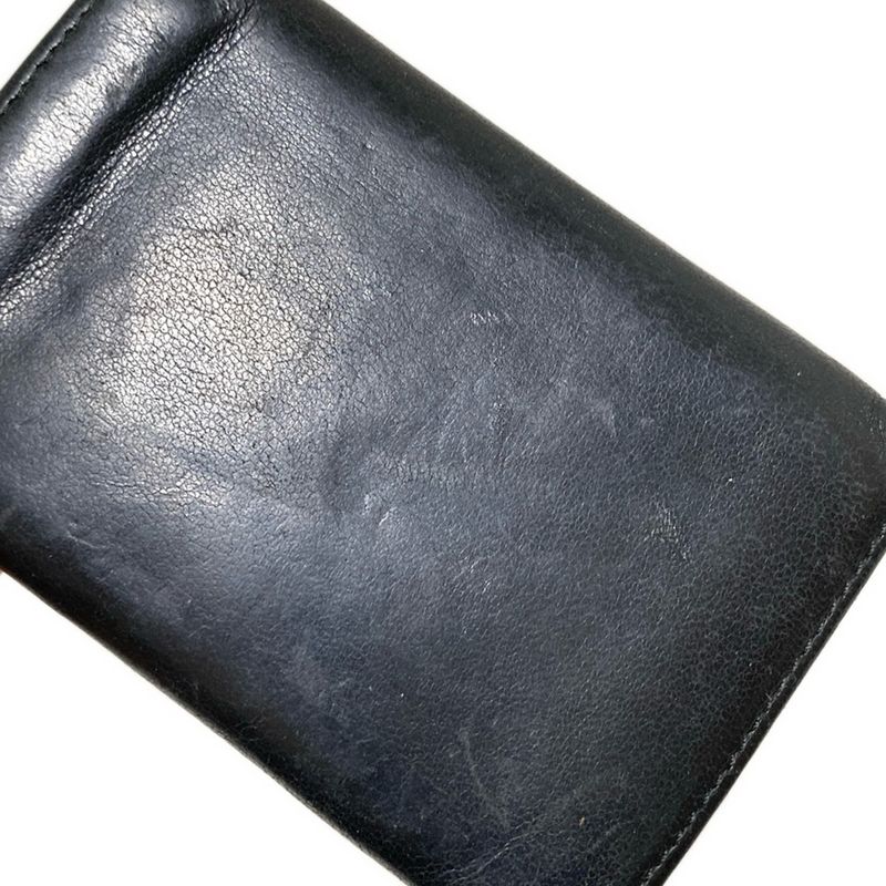 Loewe Business Card Case - Black Shape Stamped Leather
