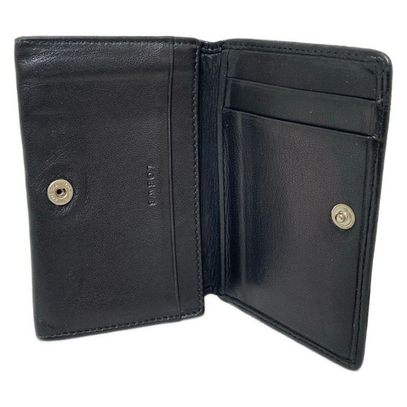 Loewe Business Card Case - Black Shape Stamped Leather
