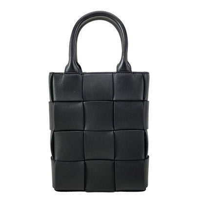 Bottega Veneta Tote Bag Mini Cassette Tote Black Lambskin