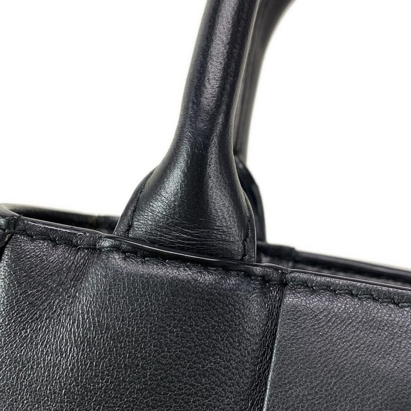 Bottega Veneta Tote Bag Mini Cassette Tote Black Lambskin