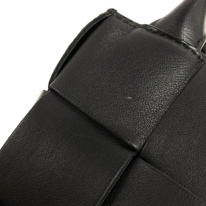 Bottega Veneta Tote Bag Mini Cassette Tote Black Lambskin