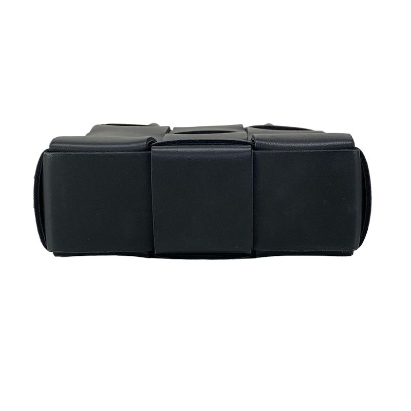 Bottega Veneta Tote Bag Mini Cassette Tote Black Lambskin