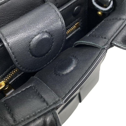 Bottega Veneta Tote Bag Mini Cassette Tote Black Lambskin