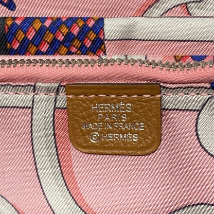 Hermes Azap Long Silkine Gold Round Zipper With Silver Hardware