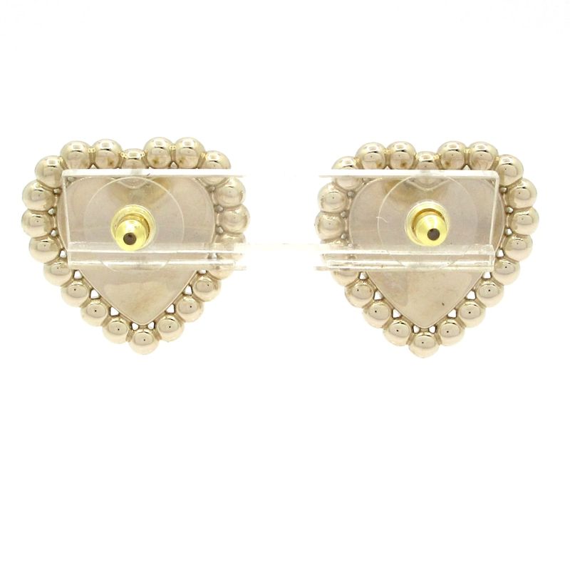 Chanel Earrings - Black X Ivory X Gold Heart