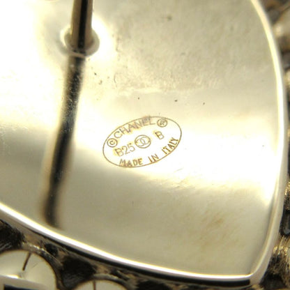 Chanel Earrings - Black X Ivory X Gold Heart