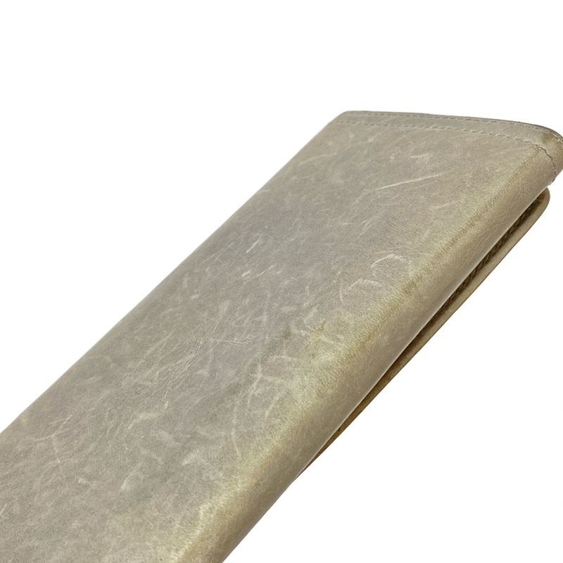 Prada Long Wallet - Blue-grey Leather