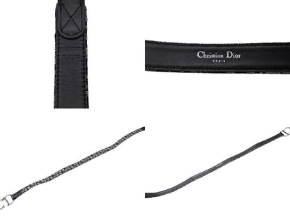 Dior Belt Trotter Line CD Logo Navy Gray — view 8