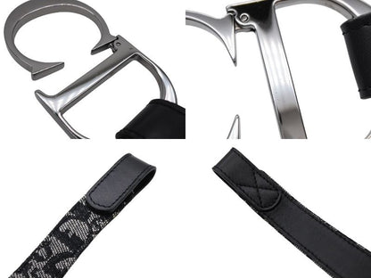 Dior Belt Trotter Line CD Logo Navy Gray — view 7