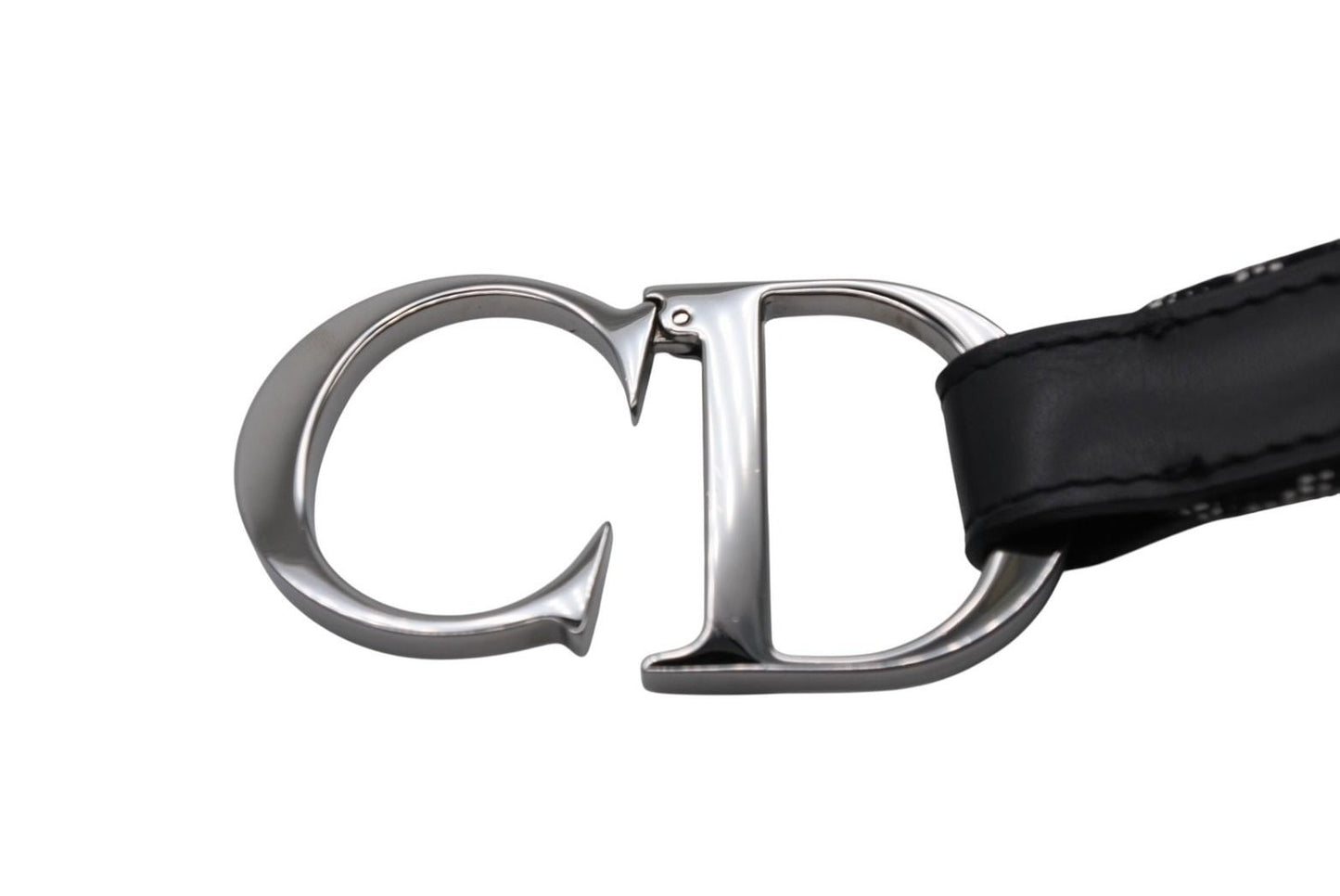 Dior Belt Trotter Line CD Logo Navy Gray — view 2