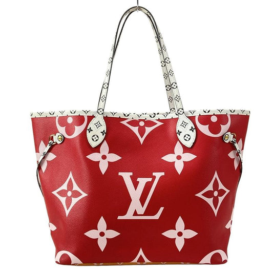 Louis Vuitton Giant Monogram Neverfull MM M44567 Rouge Tote Bag
