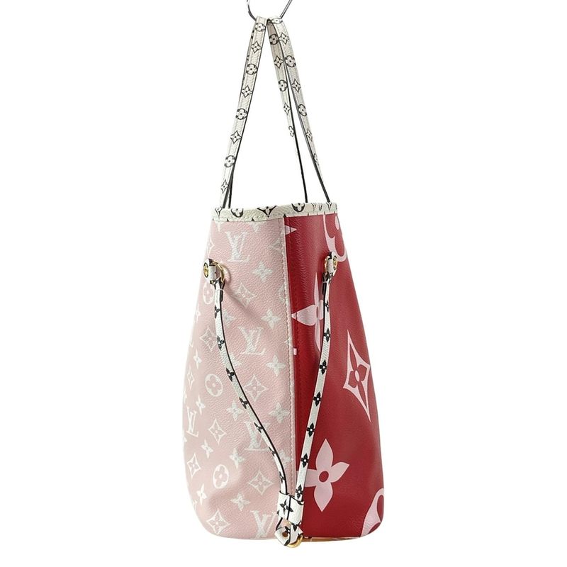 Louis Vuitton Giant Monogram Neverfull MM M44567 Rouge Tote Bag