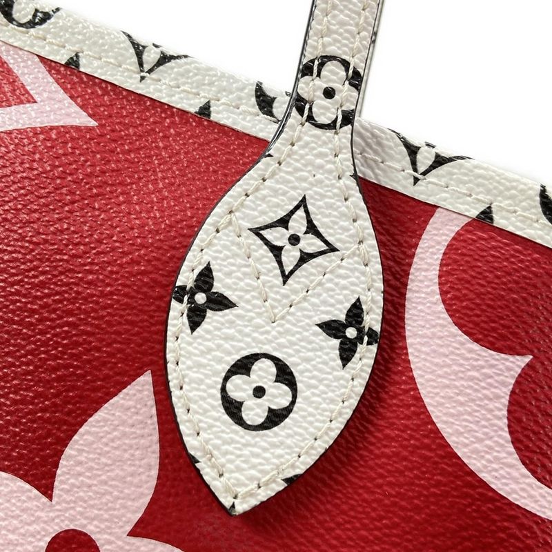 Louis Vuitton Giant Monogram Neverfull MM M44567 Rouge Tote Bag