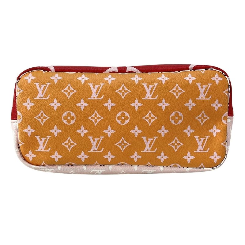 Louis Vuitton Giant Monogram Neverfull MM M44567 Rouge Tote Bag