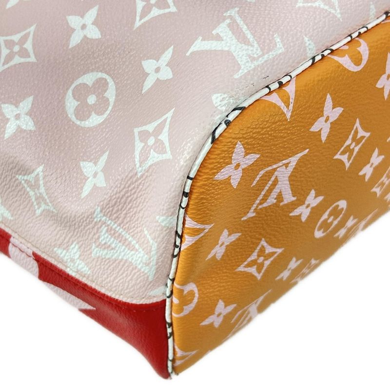 Louis Vuitton Giant Monogram Neverfull MM M44567 Rouge Tote Bag