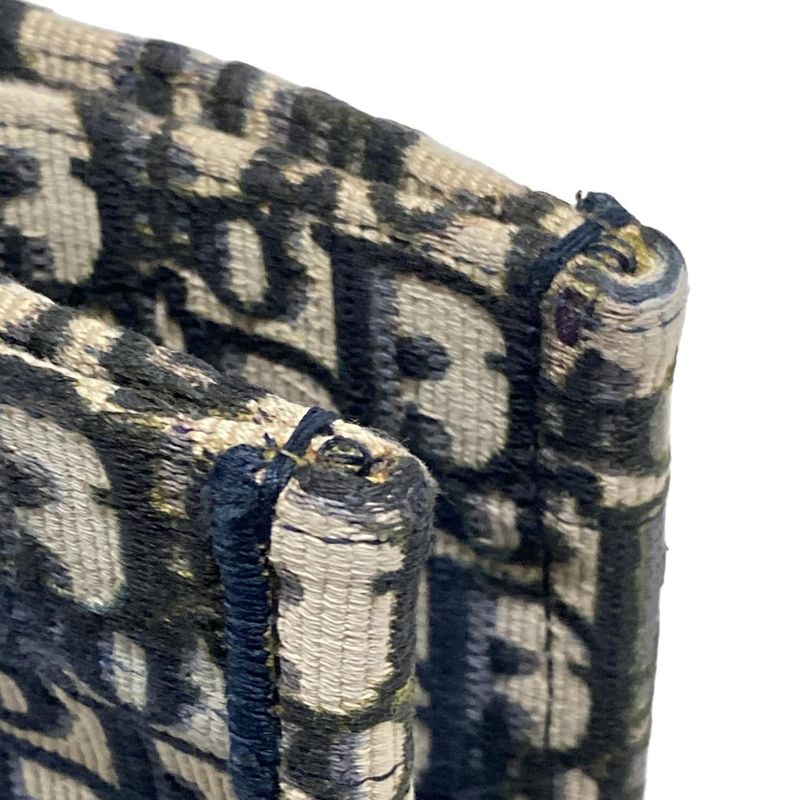 Dior/christian Dior Tote Book Tote Medium Bag/old Small Blue And Ivory And Multi