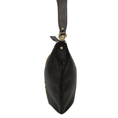 Gucci Shoulder Bag Interlocking G 131443 Black Leather