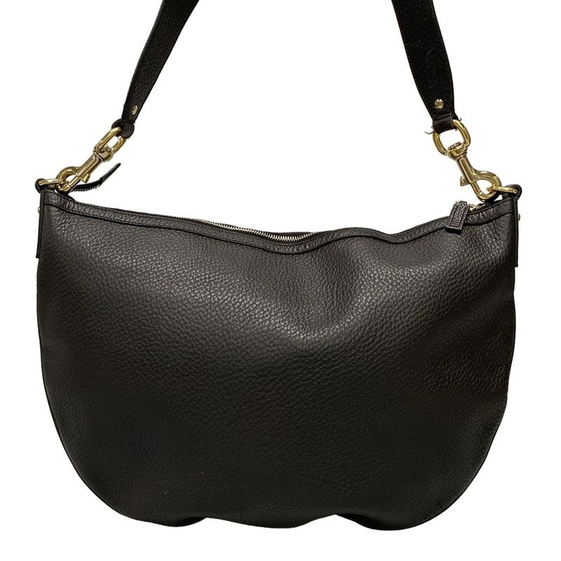 Gucci Shoulder Bag Interlocking G 131443 Black Leather