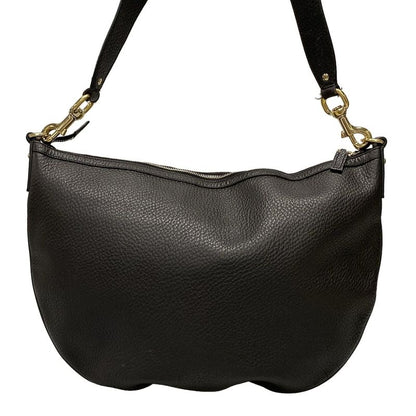 Gucci Shoulder Bag Interlocking G 131443 Black Leather