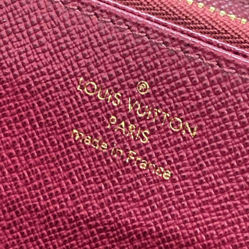Louis Vuitton Long Wallet Monogram Zippy Wallet M41895 Fuchsia