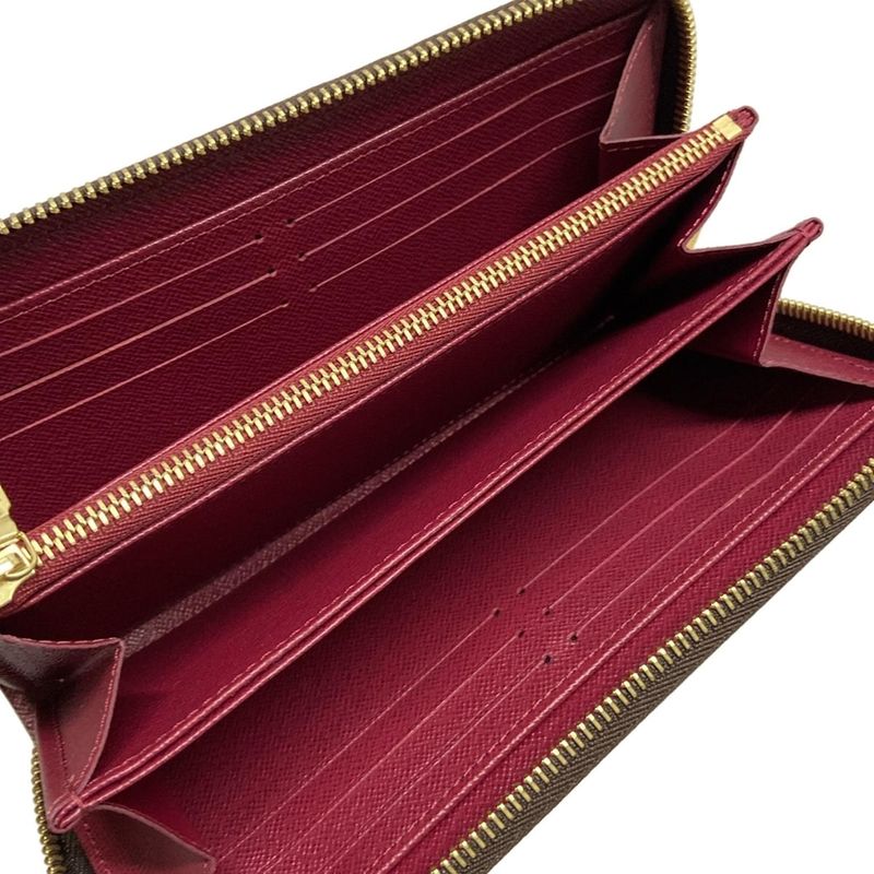 Louis Vuitton Long Wallet Monogram Zippy Wallet M41895 Fuchsia