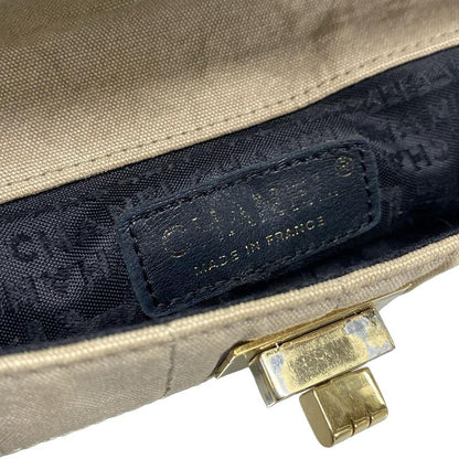 Chanel Handbag 255/matelasse Gray Beige Gold Hardware