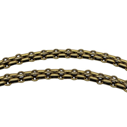 Chanel Shoulder Bag Deka Matelasse /255 Green Double Flap / Mademoiselle Chain