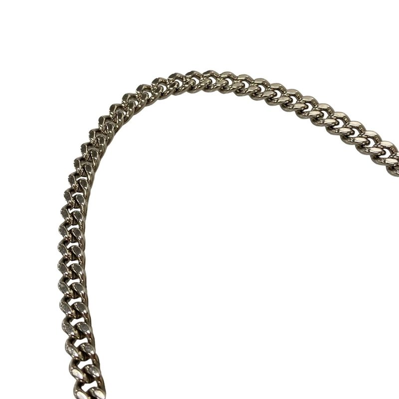 Dior/christian Dior Wallet Diorama Silver Chain Wallet Leather