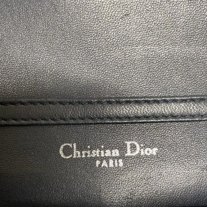 Dior/christian Dior Wallet Diorama Silver Chain Wallet Leather