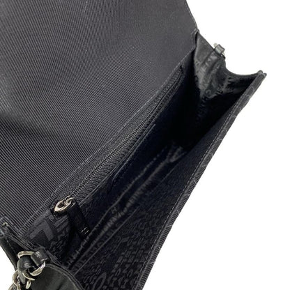 Chanel Shoulder Bag Mini Matelasse Black Chain Shoulder / Silver Hardware /